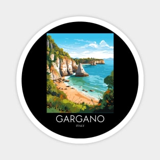 A Pop Art Travel Print of Gargano - Italy Magnet